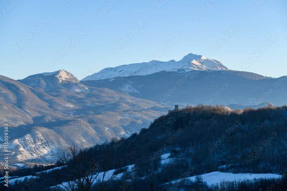 Veduta del Monte Cusna, Appennino Reggiano