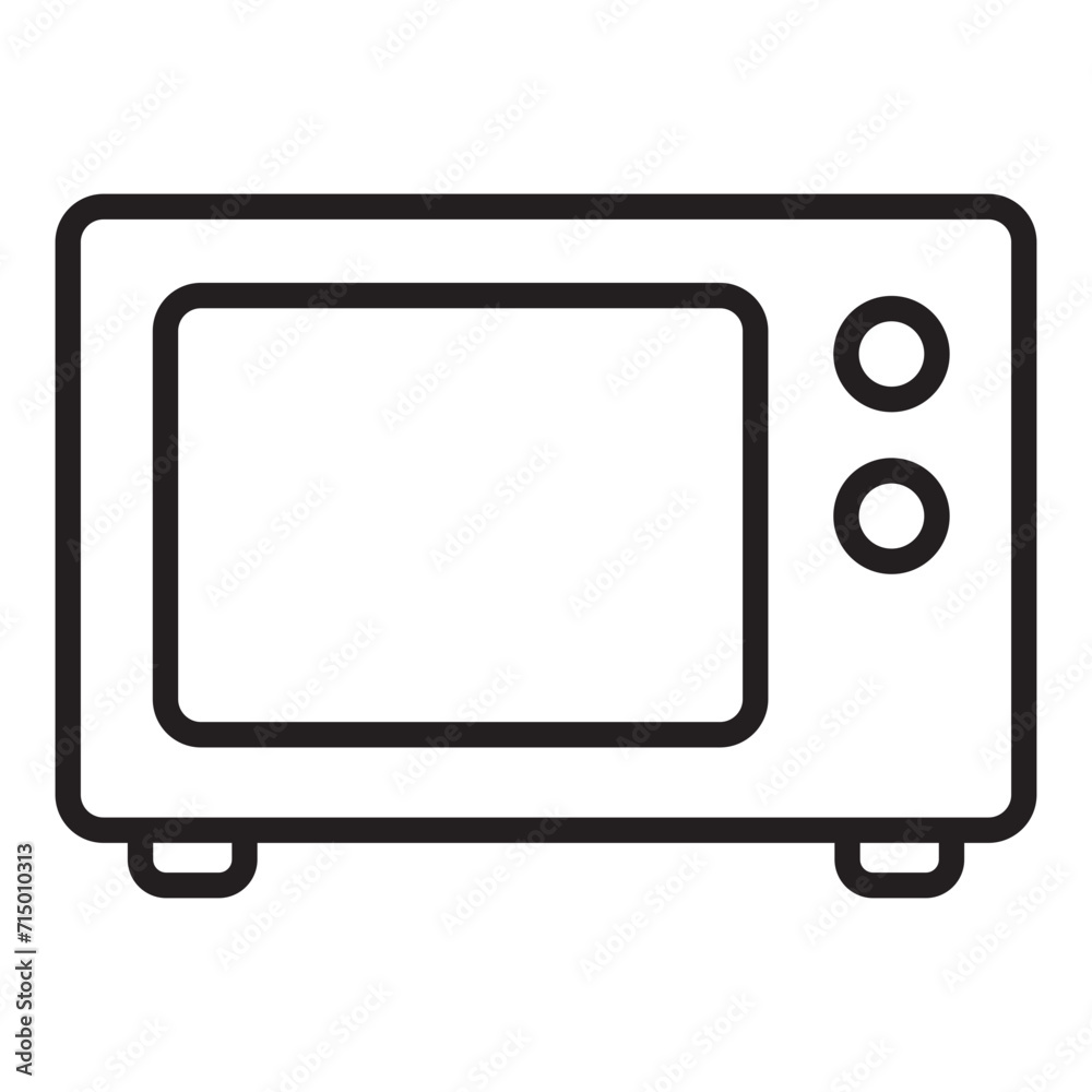 Microwave line Icon. Microwave line Icon.