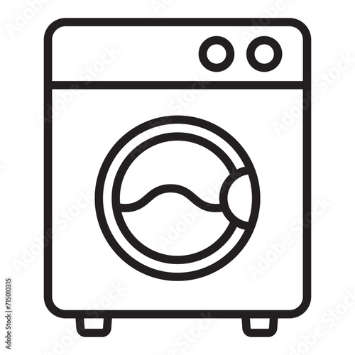 Washing Machine line Icon.