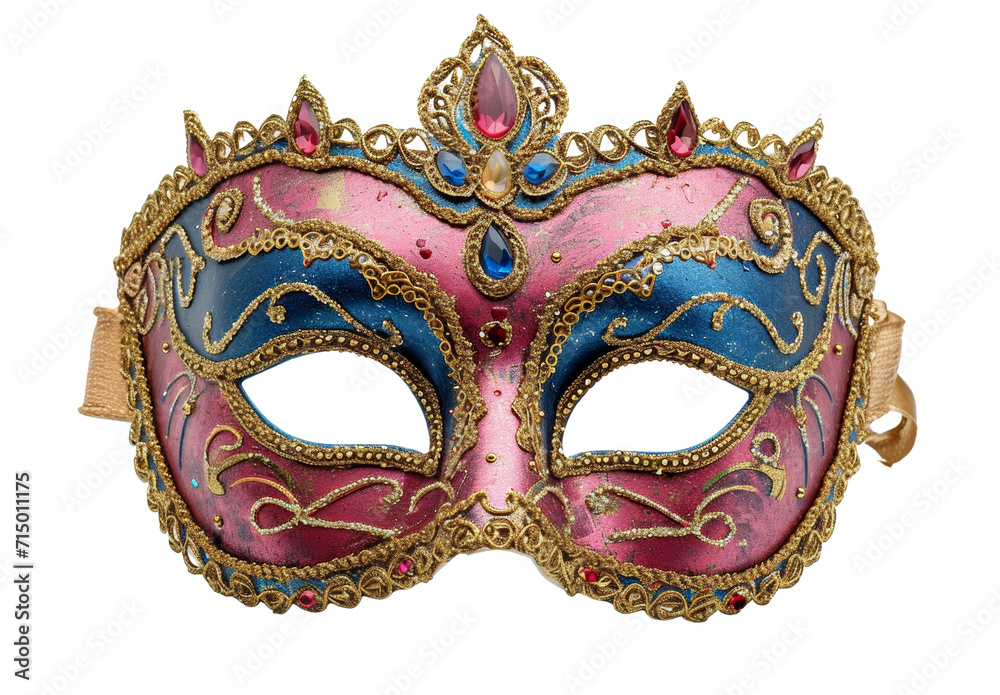 Venetian carnival mask isolated Transparent background, PNG.