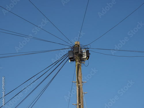 broadband fibre optics pole