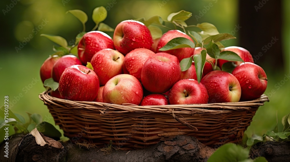 Ripe Red Apples in a Basket in the Garden. Fresh apples. Red fruit.
healthy Ripe Red Apples in a Basket in the Garden. Fresh apples. Red fruit.
healthy