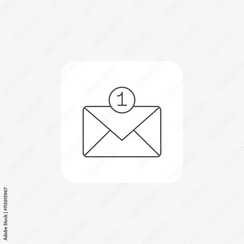 Email grey thin line icon , vector, pixel perfect, illustrator file Email grey thin line icon , vector, pixel perfect, illustrator file