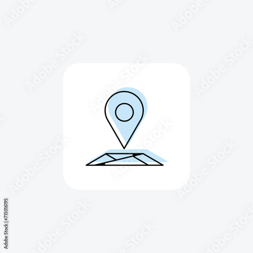 Free Download GPS color shadow line icon , vector, pixel perfect, illustrator file - GFXLoad