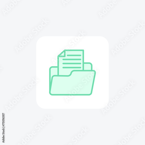 File Manager color outline icon , vector, pixel perfect, illustrator file