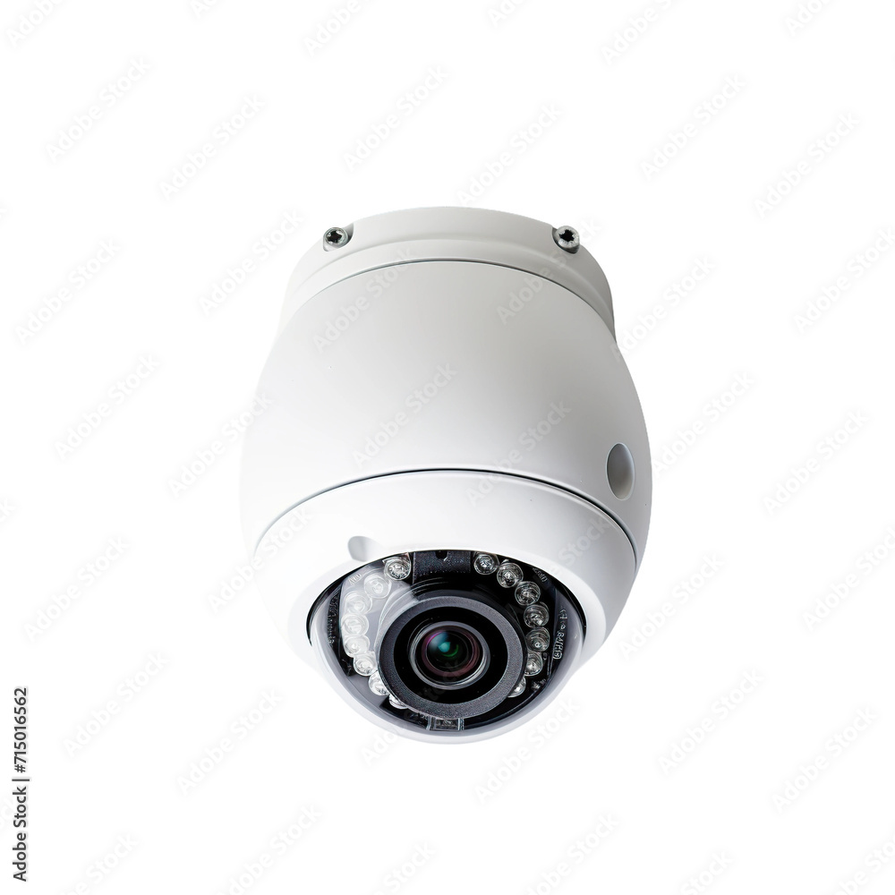 Security camera isolated on white or transparent background. Security camera isolated on white or transparent background.