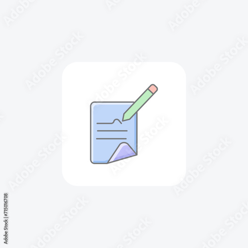Books awesome lineal color icon , vector, pixel perfect, illustrator file