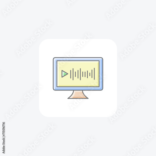 Drawing awesome lineal color icon , vector, pixel perfect, illustrator file