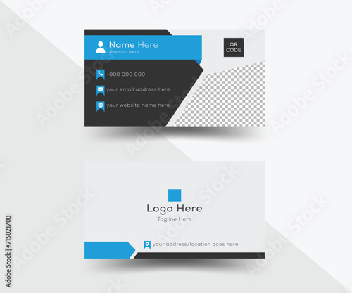 Modern simple styles corporate business card, visiting card, business card design, vector business card, professional business card, double sided business card layout template.