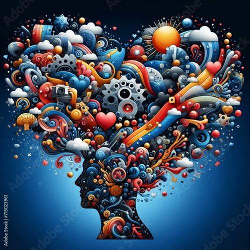 Abstract or conceptual images that represent ideas such as love, freedom or success (Generative Ia)