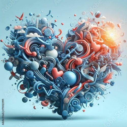 Abstract or conceptual images that represent ideas such as love, freedom or success (Generative Ia)