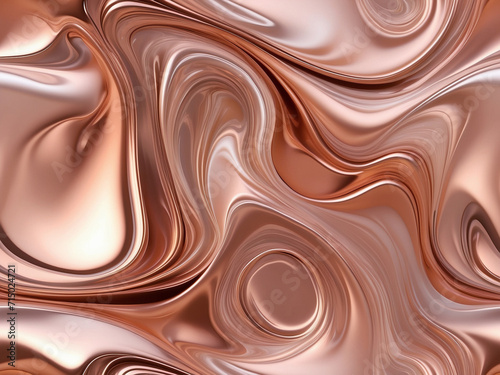 Gilded Elegance: Abstract Gold Fluid Background with Luxurious Dynamics, Unveiling a Radiant Symphony of Opulence, Generative AI.