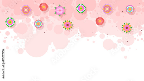 Light Abstract Nature Spring Summer Botanical Background Beautiful With Branches And Flowers Decoration Wallpaper Vector Design Style