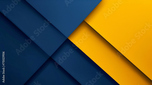 Classic blue and yellow abstract background vector presentation design. PowerPoint and Business background.