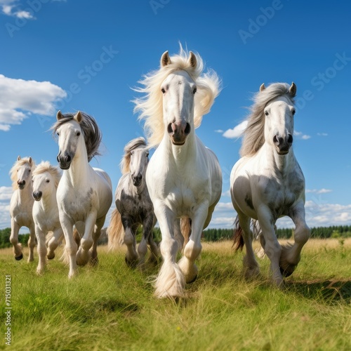  horses in the field