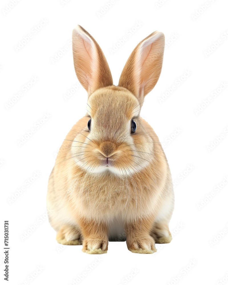 Obraz premium Easter bunny isolated on transparent white background