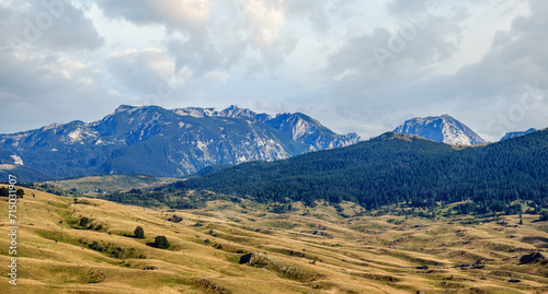 Summer mountain Durmitor National Park, Montenegro. Durmitor panoramic road.