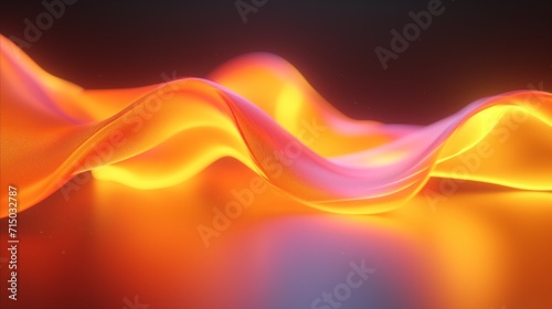 Vibrant abstract color wave background with warm hues