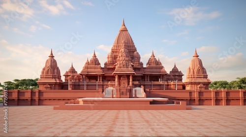 shri Ram Mandir Temple in Ayodhya,birth place Lord Rama, 22nd January ,f Pran Pratishtha of shri Ram. photo