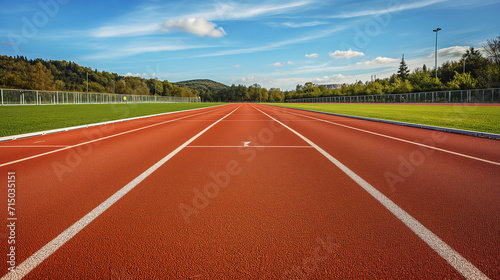 Running track in the field