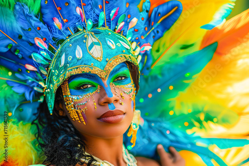 People celebrate brazilian carnival generative ai