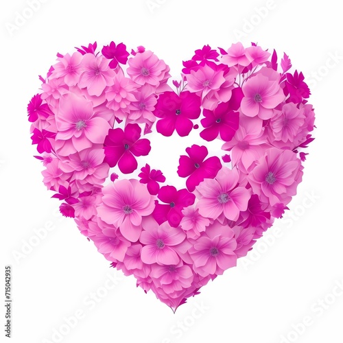 illustration of rose heart, vector of woman’s day, beautiful flowers for mother's day and valentine's day, heart made of flowers for valentine’s day