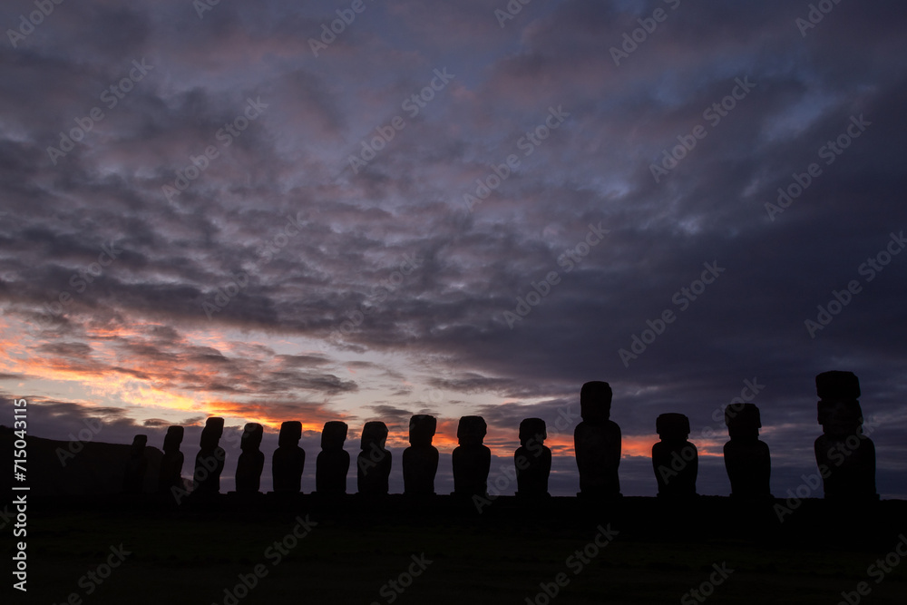 Moáis de Tongariki, Rapa Nui, Isla de Pascua