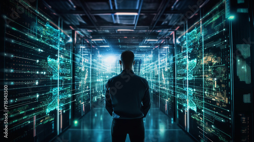 Network Vigilance: Cybersecurity and Data Analytics in Action with Server Room Expertise