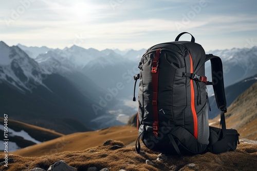  Capture a travel backpack in action during an adventurous hiking expedition