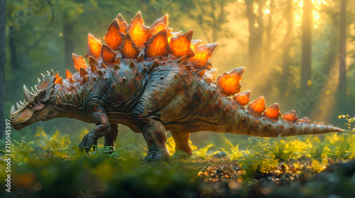 Stegosaurus in the Wild. Jurassic Marvel