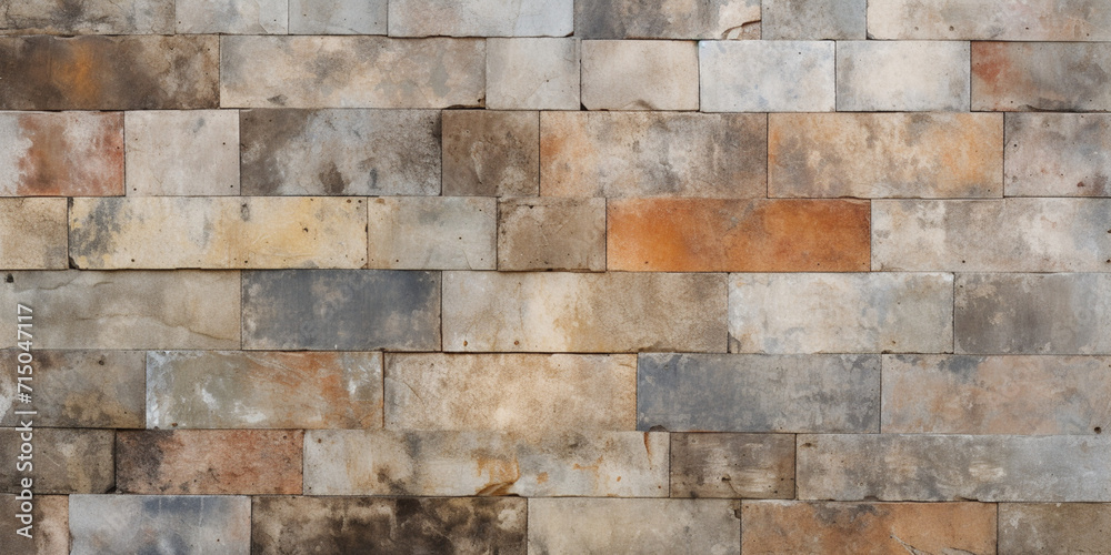 background with the texture of worn vintage worn cement tiles,with chips and cracks,with the effect of an abstract patchwork motif,beige tinting