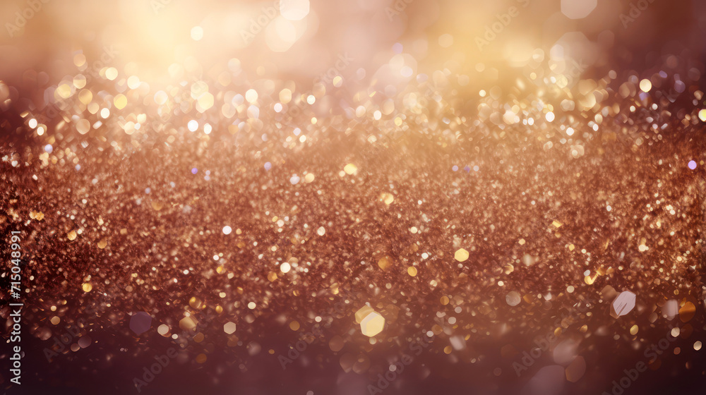 Obraz premium Golden Bokeh Light Texture Background