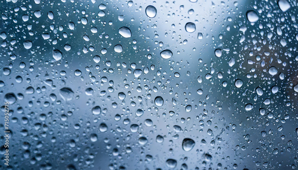 raindrops on a glass surface, capturing the beauty of nature's delicate touch and the artistry in every droplet