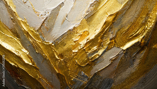 textured gold art wall, featuring abstract brushstrokes and palette knife details, evoking warmth and luxury