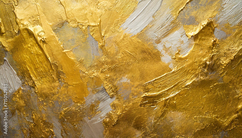 textured gold art wall, featuring abstract brushstrokes and palette knife details, evoking warmth and luxury