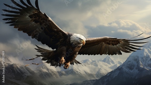 american bald eagle ai generated photo