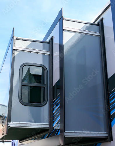 RV travel trailer double slide-out