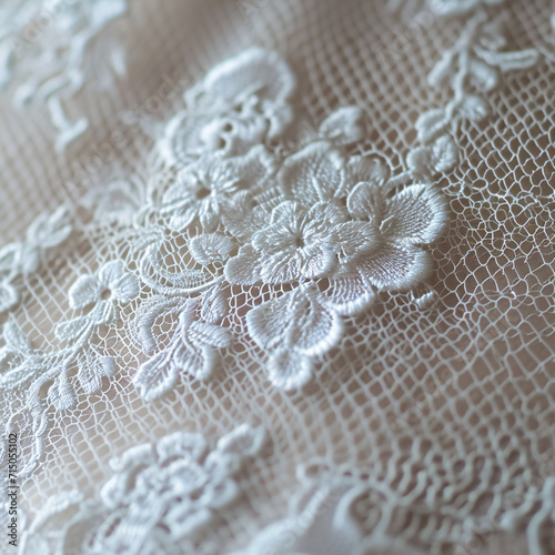 white lace fabric with lace