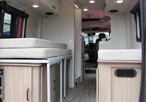 Motorhome stored bed