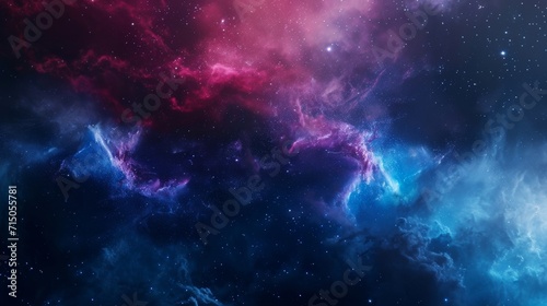 Vibrant Space Filled With Stars and Clouds, A Stunning Celestial Display