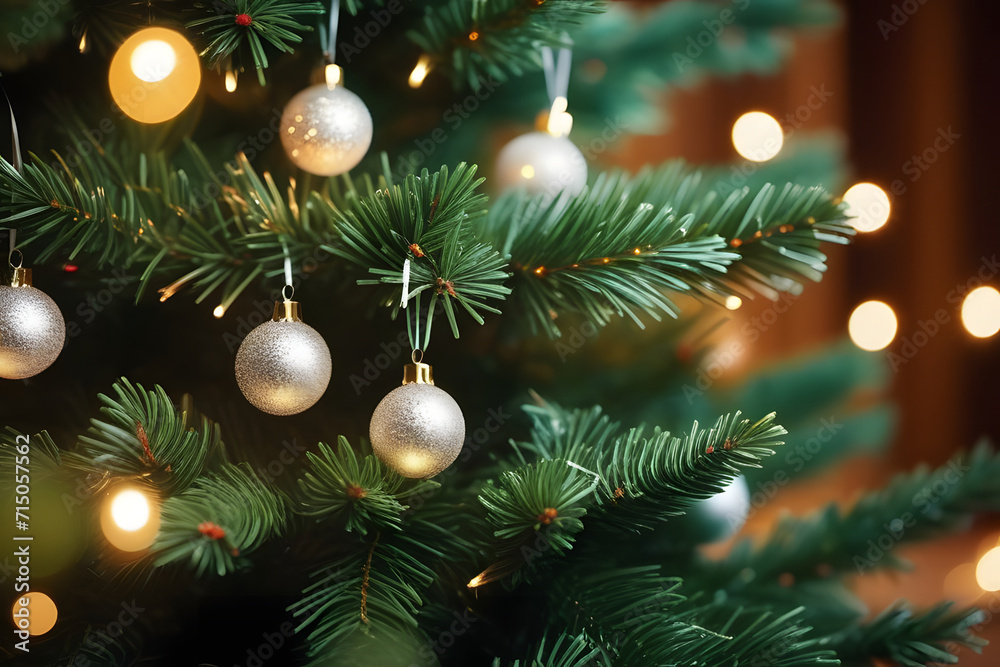 christmas tree with decorations. christmas tree with decorations.