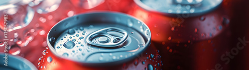 Close-Up of a Soda Can, Quench Your Thirst in One Refreshing Sip