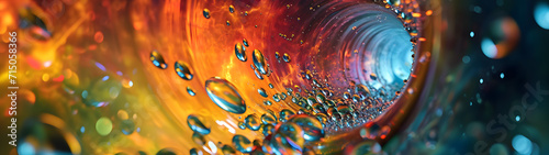 Wallpaper Mural Close Up of Glass With Water Drops, Refreshing and Serene Water on Transparent Surface Torontodigital.ca