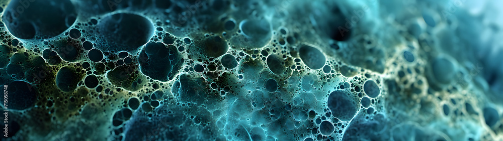 Close-up of Blue and Green Substance, A Vibrant Mix of Colors Close-up of Blue and Green Substance, A Vibrant Mix of Colors