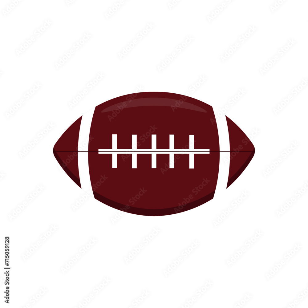 american footbal icon of color style design vector template
