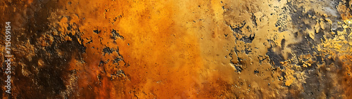 Detailed Close-Up of Weathered, Rusty Metal Surface With Textures and Patina