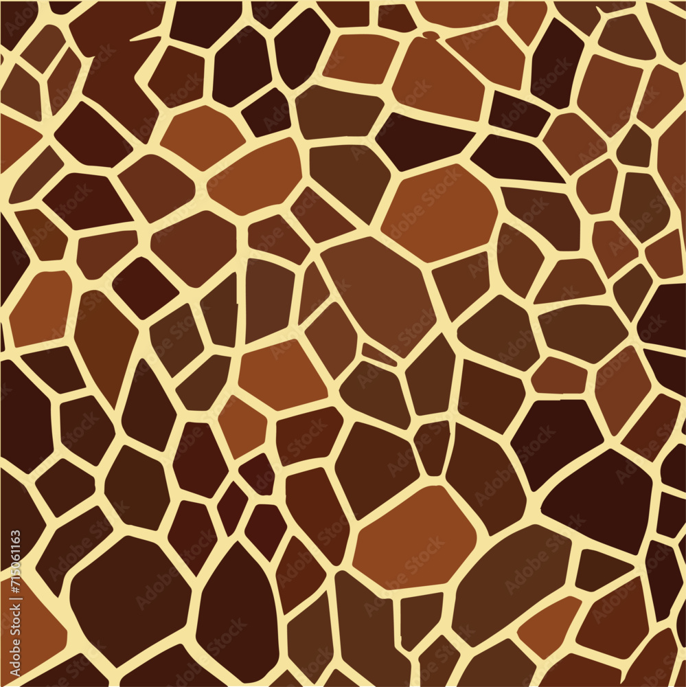 Realistic Giraffe Skin Abstract Pattern Vector Background, Stylish Trendy Animal Print Illustration for Modern Designs, Projects, Artwork, Seamless Wildlife Texture for Banners, Covers, Posters Realistic Giraffe Skin Abstract Pattern Vector Background, Stylish Trendy Animal Print Illustration for Modern Designs, Projects, Artwork, Seamless Wildlife Texture for Banners, Covers, Posters