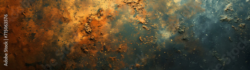Leinwand Poster Rusted Metal Surface With Visible Rust - Weathered Industrial Texture Close-up P