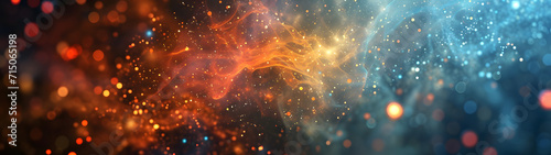 Wallpaper Mural Vibrant Blurry Lights Illuminate the Darkness in Mesmerizing Display Torontodigital.ca