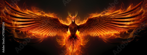 Golden Rebirth: The Phoenix's Immortal Blaze © Manuel